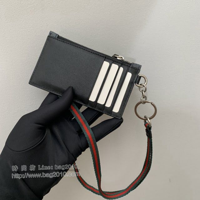 Gucci男包 古驰蛇印花图案拉链卡包零钱包 Gucci手拿零钱包 523903  gdj1566